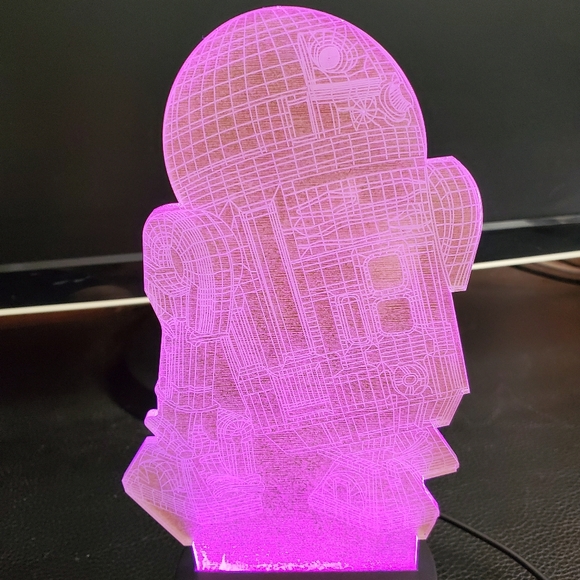Star Wars R2-D2 3D Illusion Lamp - Picture 7 of 15